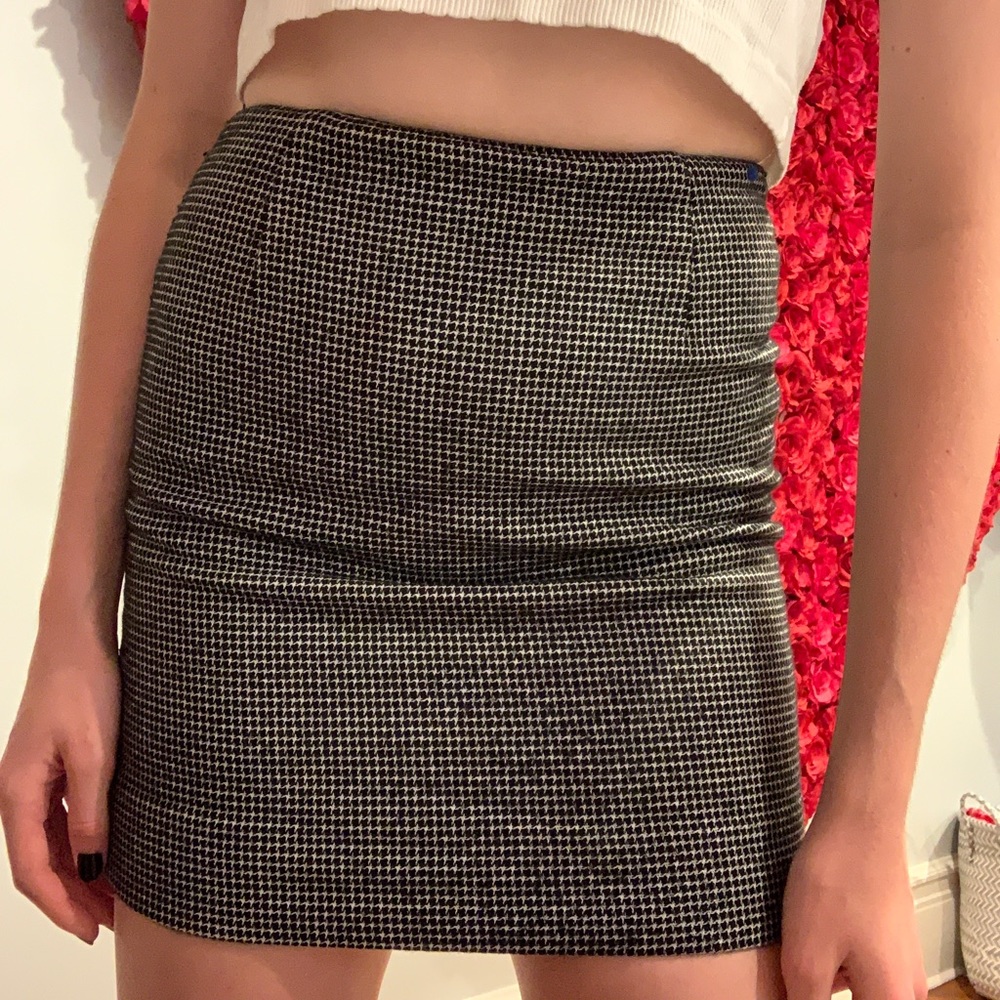 plaid mini skirt
